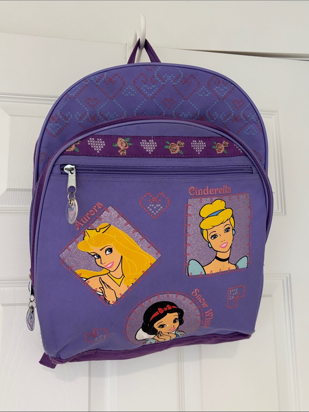 DISNEY 2005 vintage Princess children's backpack Aurora Cinderella Snow White